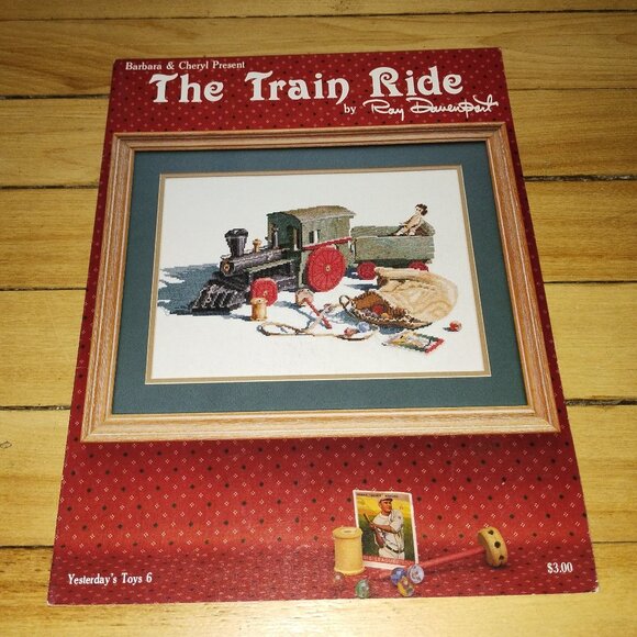 The Train Ride - Yesterday's Toys 6 Stitch Patterns (Ray Davenport, 1987) - Picture 1 of 2